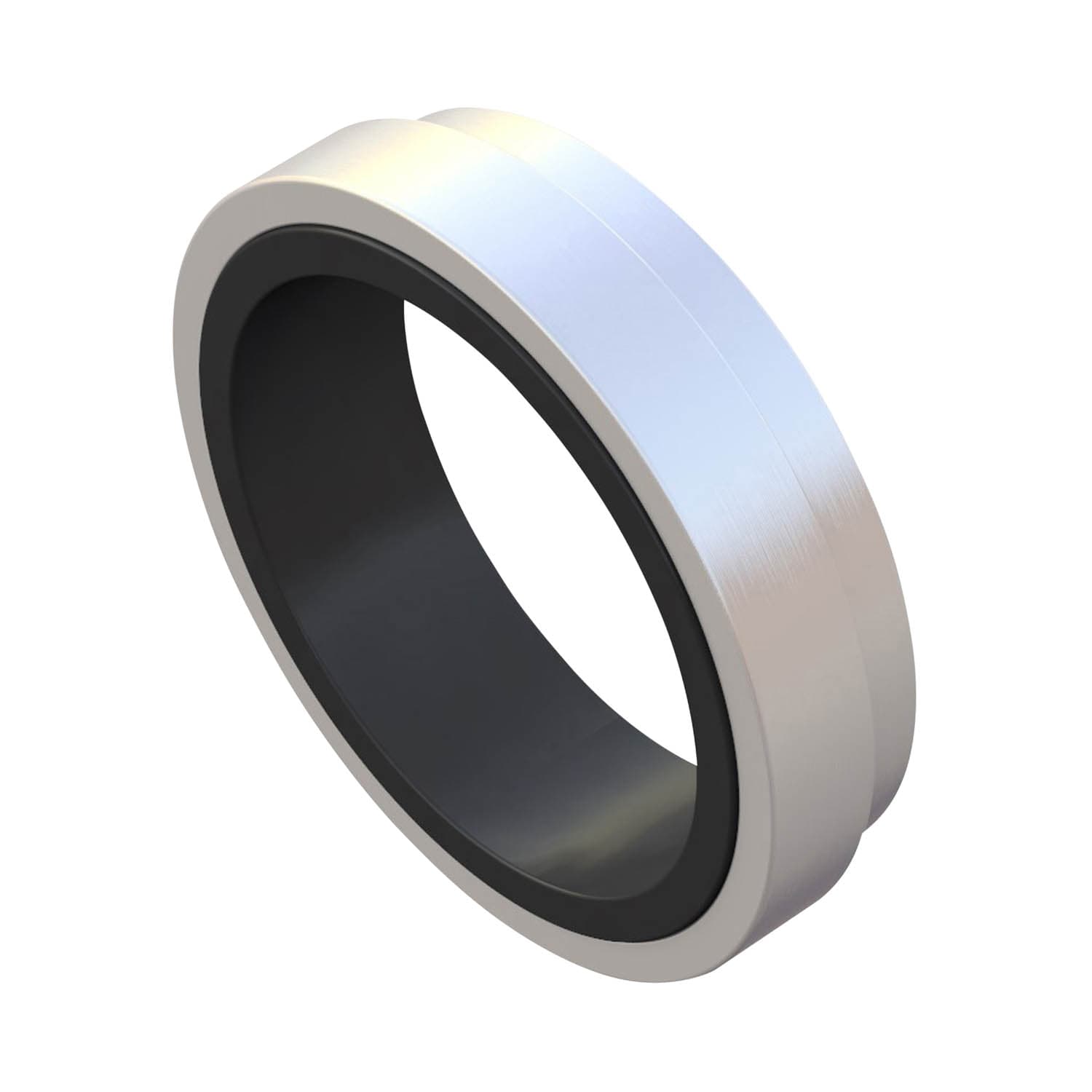 Sealing rings with elastomer seal