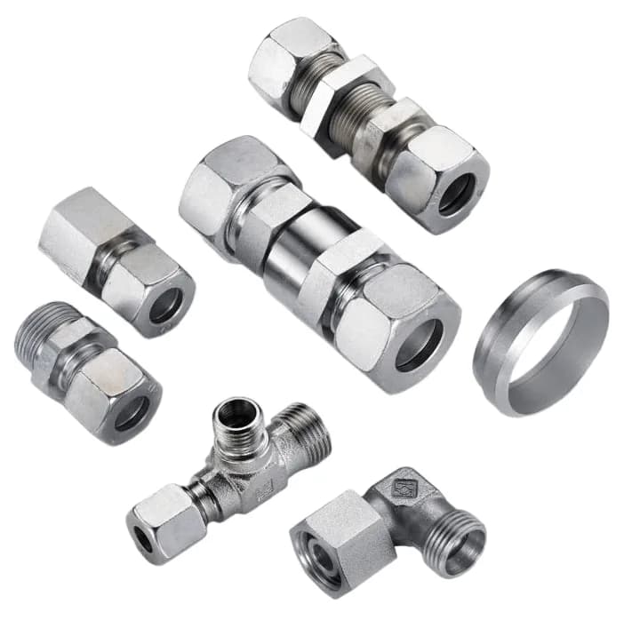 Abbildung von Hydraulikverbindungen