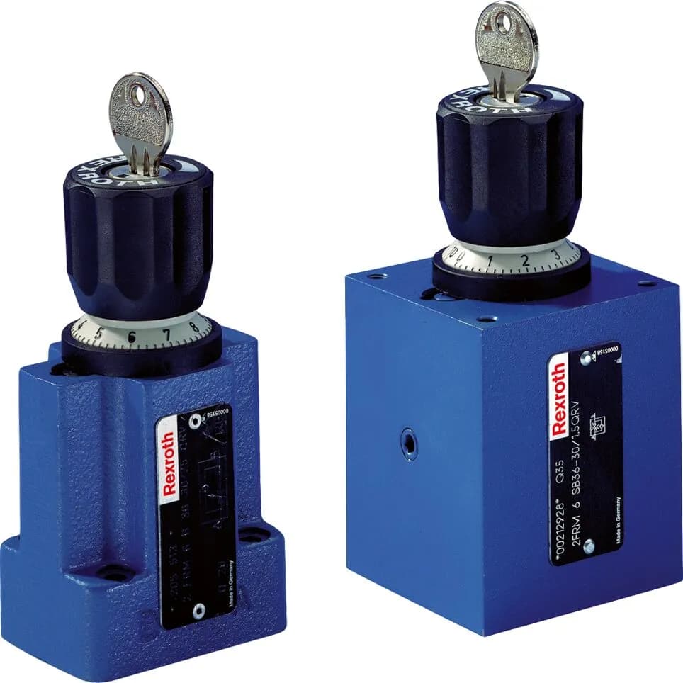 Abbildung von Hydraulik Stromregelventile