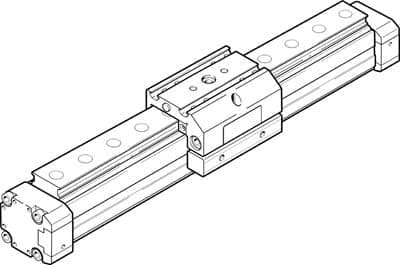 Abbildung von Pneumatik Linearantriebe