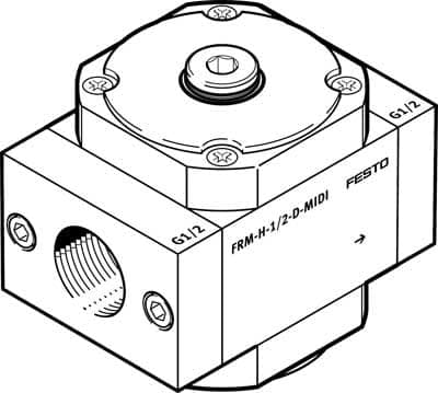 Abbildung von Druckluft Abzweigmodule