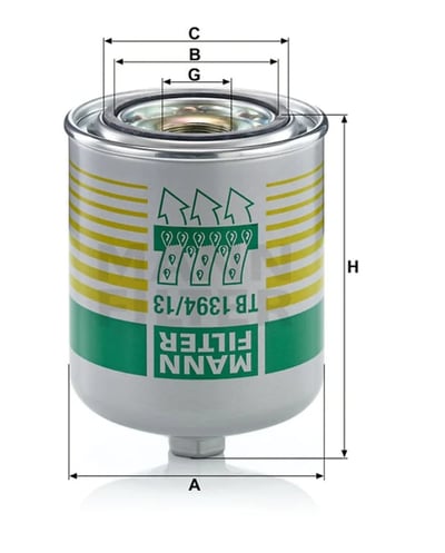 MANN-FILTER TB 1394/13 x