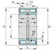 Thumbnail Technische Zeichnung 2 von INA SL045004-PP