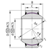 Thumbnail Technische Zeichnung 1 von INA GE40-FW-2RS-A