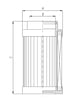 Thumbnail C215G06 Hydraulikfilterelement
