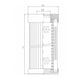 Thumbnail D121G03BV/ESD Hydraulikfilterelement