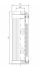 Thumbnail D136G10B Hydraulikfilterelement
