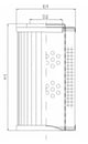 Thumbnail D136G25A Hydraulikfilterelement