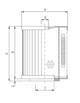 Thumbnail D260T25 Hydraulikfilterelement