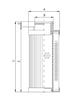Thumbnail D720G25AV Hydraulikfilterelement