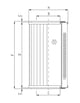 Thumbnail DMD024B100B Hydraulikfilterelement