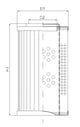 Thumbnail DVD20004B100V Hydraulikfilterelement