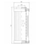 Thumbnail DVD20020W25B/1 Hydraulikfilterelement