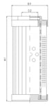 Thumbnail DVD2460F03B/1 Hydraulikfilterelement