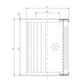 Thumbnail R320C10 Hydraulikfilterelement