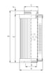 Thumbnail R531G10 Hydraulikfilterelement