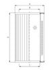 Thumbnail R6100C25M Hydraulikfilterelement