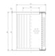 Thumbnail RVR1900K05B Hydraulikfilterelement