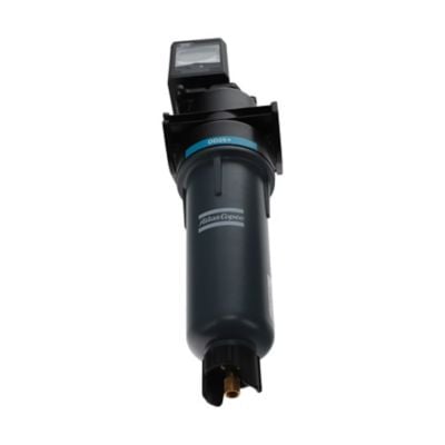 Atlas Copco 8102372205 DD25+ Koaleszenzfilter für den allgemeinen Schutz, der feste Partikel, flüssiges Wasser und Ölaerosol mit eingebautem inPASS-Bypass entfernt.