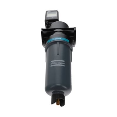 Atlas Copco 8102372207 DD45+ Koaleszenzfilter für den allgemeinen Schutz, der feste Partikel, flüssiges Wasser und Ölaerosol mit eingebautem inPASS-Bypass entfernt.