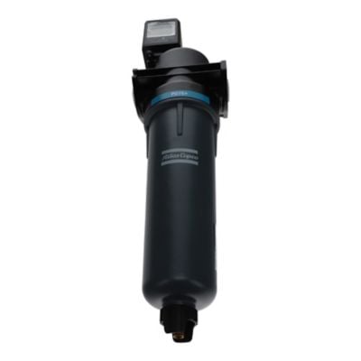 Atlas Copco 8102372359 PD75+ hocheffizienter Koaleszenzfilter, der feste Partikel, flüssiges Wasser und Ölaerosol entfernt. Ausgestattet mit eingebautem inPASS-Bypass.