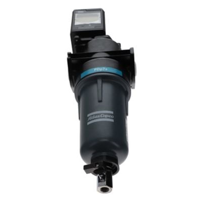 Atlas Copco 8102372651 PDp 7+ hocheffizienter Koaleszenzfilter für eine optimale Trockenstaubfiltration, für allgemeine Anwendungen mit eingebautem inPASS-Bypass.