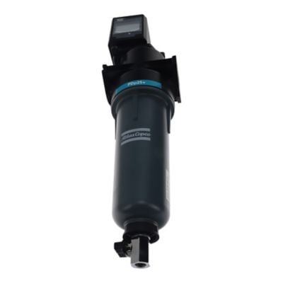 Atlas Copco 8102372655 PDp 25+ hocheffizienter Koaleszenzfilter für eine optimale Trockenstaubfiltration, für allgemeine Anwendungen mit eingebautem inPASS-Bypass.