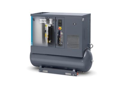 Atlas Copco 8153294679 Schraubenkompressor, 400 V / 50 Hz, öleingespritzt, luftgekühlt, Kältetrockner integriert, auf Behälter - Bild 1