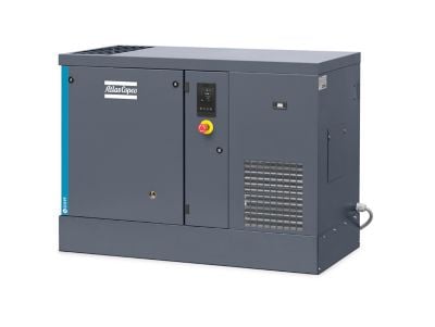 Atlas Copco 8153294669 Schraubenkompressor, 400 V / 50 Hz, öleingespritzt, luftgekühlt, Kältetrockner integriert