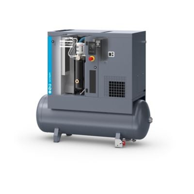 Atlas Copco 8152104031 G2 VSD 2,2 kW drehzahlgeregelter Schraubenkompressor mit integriertem Kältetrockner - 10 bar, auf Behälter montiert - Bild 1