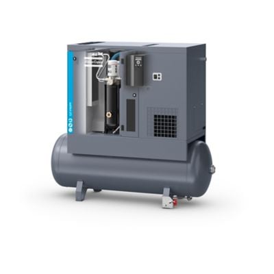 Atlas Copco 8152104031 G2 VSD 2,2 kW drehzahlgeregelter Schraubenkompressor mit integriertem Kältetrockner - 10 bar, auf Behälter montiert - Bild 3