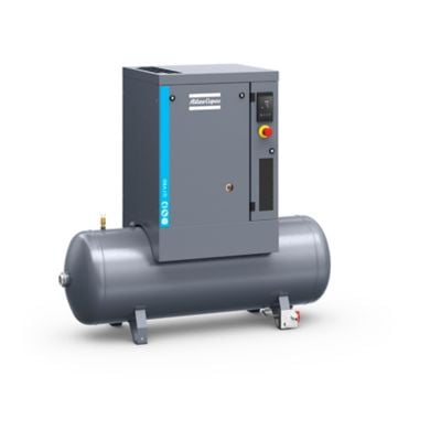 Atlas Copco 8152104008 G7 VSD P 7,5 kW Drehzahlregelung öleingespritzter Schraubenkompressor - 8 bar, auf Behälter montiert