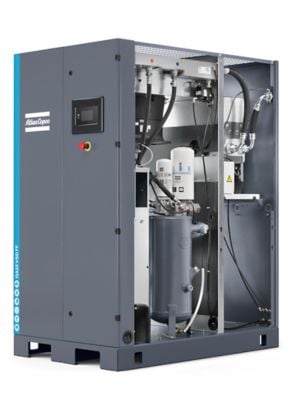 Atlas Copco 8153347183 Schraubenkompressor, drehzahlgeregelt, 400 V / 50 Hz, öleingespritzt,