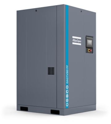 Atlas Copco 8153188241 Schraubenkompressor, drehzahlgeregelt, 400 V / 50 Hz, öleingespritzt, luftgekühlt, Kältetrockner integriert - Bild 3