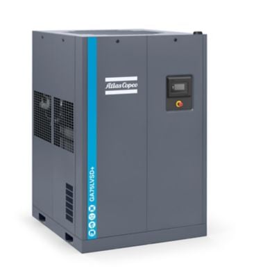 Atlas Copco 8153298411 GA75L VSD+ 75kW Hocheffizienter wassergekühlter drehzahlgeregelter öleingespritzter Schraubenkompressor mit integriertem Trockner - 13bar, bodenmontiert - Bild 2