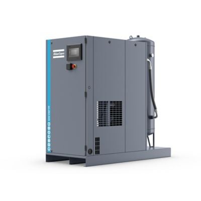 Atlas Copco 8153348109 GA5 VSDS 5 kW Best-in-Class Variable Speed Drive öleingespritzter Schraubenkompressor mit integriertem Kältetrockner - 13 bar, auf Behälter montiert - Bild 1