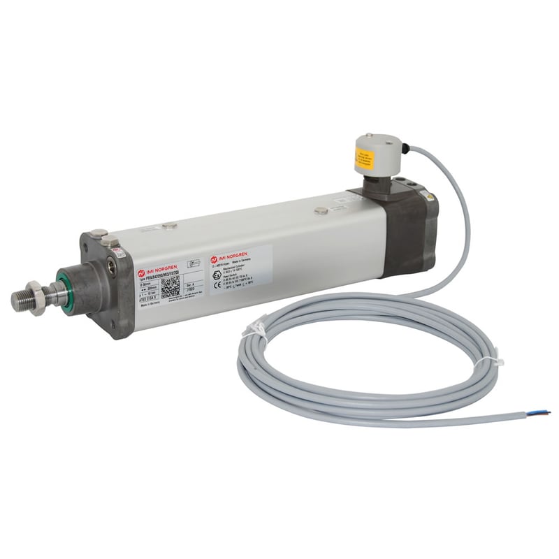 Norgren PRA/842032/MI/EX/100 Cleanline Zylinder, Durchmesser 32mm, 100mm Hub, ATEX zertifiziert