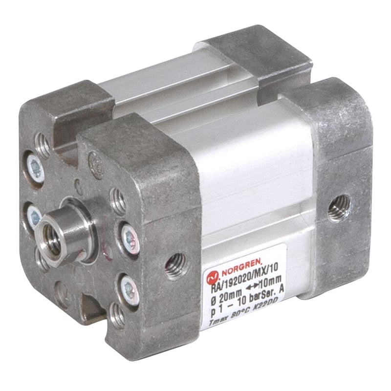 Norgren RA/192020/MX/EX/5 ISO Kompaktzylinder, doppeltwirkend, Innengewinde, 20mm Durchmesser, 5mm Hub, ATEX zertifiziert