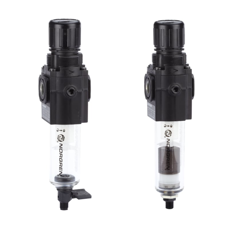 Norgren B72G-2AK-AW3-RMN Excelon Filterregler, 1/4 PTF, 40µm, 0.3-10 bar, automatische Entleerung, ohne Manometer