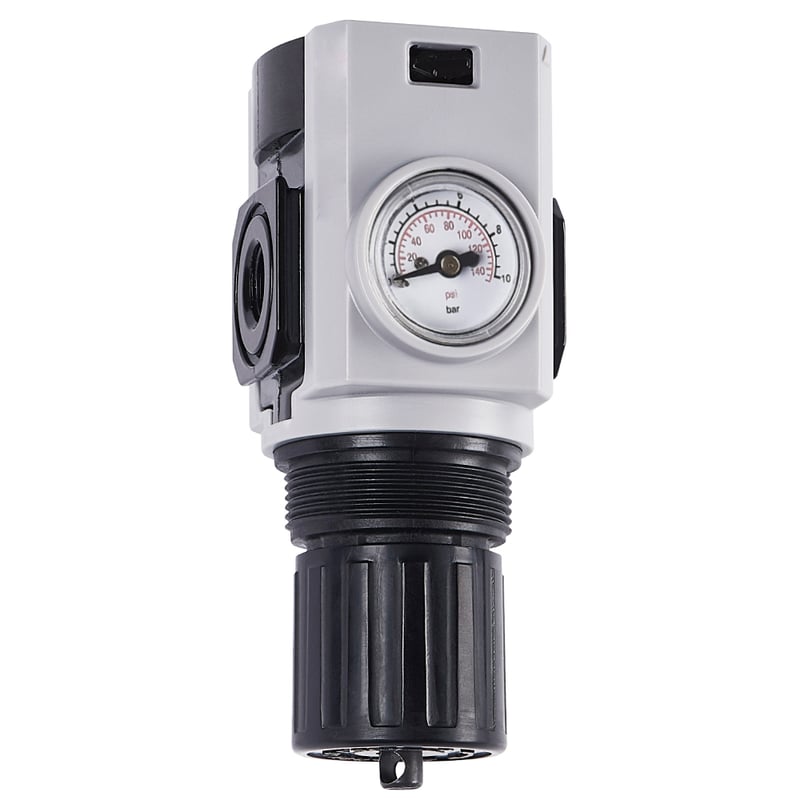 Norgren R82G-2JU-RFG Excelon Plus Druckregler, 1/4 PTF, 0.3-4 bar, integriertes Manometer