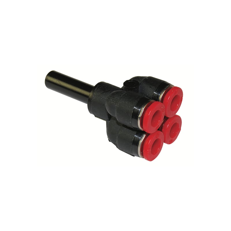 Norgren C00970806 Mehrfachverteiler, 4-fach, 6mm, 8mm