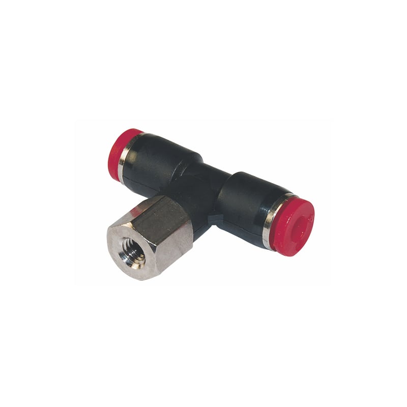 Norgren C016C0418 T-Aufschraubverschraubung drehbar, R1/8, 4mm