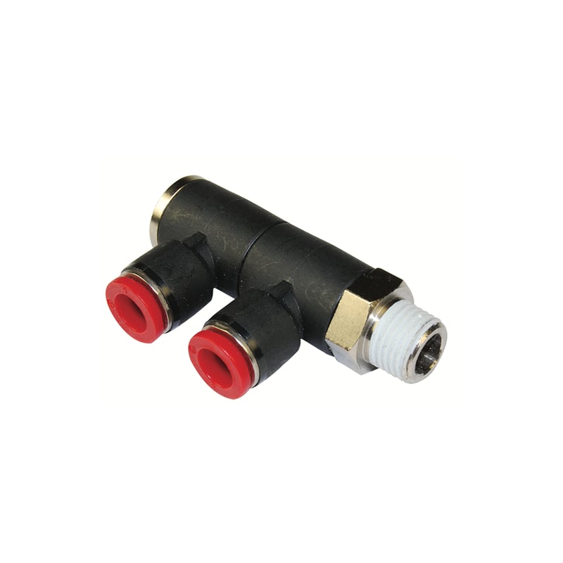 Norgren C0Q510628 Pneufit C Schwenkverschraubung 2-fach (R-Gewinde), R1/4, 6mm