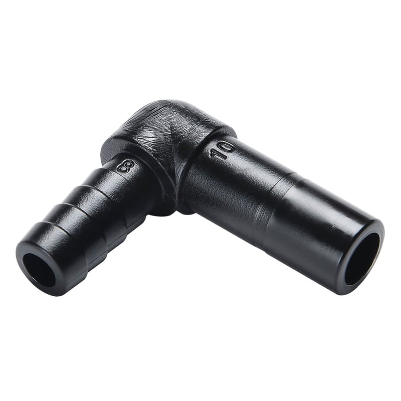 Norgren D004A1006 Pneufit D Winkel-Einsteck-Schlauchtülle, Einstecknippel Rohr außen Ø: 10mm, Schlauchtülle Rohr innen Ø: 6mm