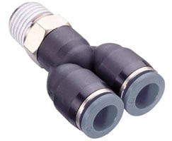 Norgren C24880418 Y-Verschraubung drehbar, 1/8 NPT, 1/4"