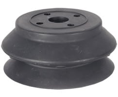 Norgren NHB040WS50 Single bellows vacuum cup, 1.63" O/D, white silicone