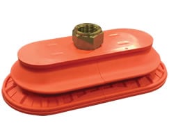Norgren NOB040X080NB60G38F Oval bellows vacuum cup, G3/8, nitrile rubber