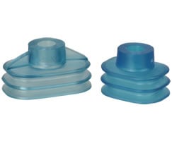 Norgren NOV035X028VI55 Oval bellows vacuum cup, 1.38 X 1.10" O/D, vinyl