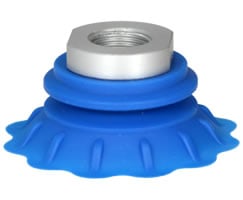 Norgren NWP060BS35G38F Flat vacuum cup, 2.36" O/D, G3/8, blue silicone