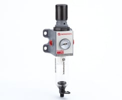 Norgren B92G-NNK-AT1-RMG Excelon Pro filter/regulator, without connectors, 0.3-10 bar, automatic drain, 5µm filter element, integrated gauge